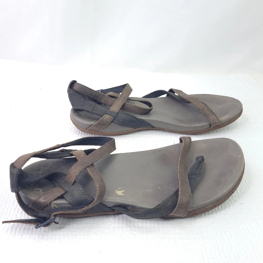 Chaco Juniper Sandals Strappy Open Toe Flats Adjustable Shoes Womens Size 7.5 - Picture 1 of 7